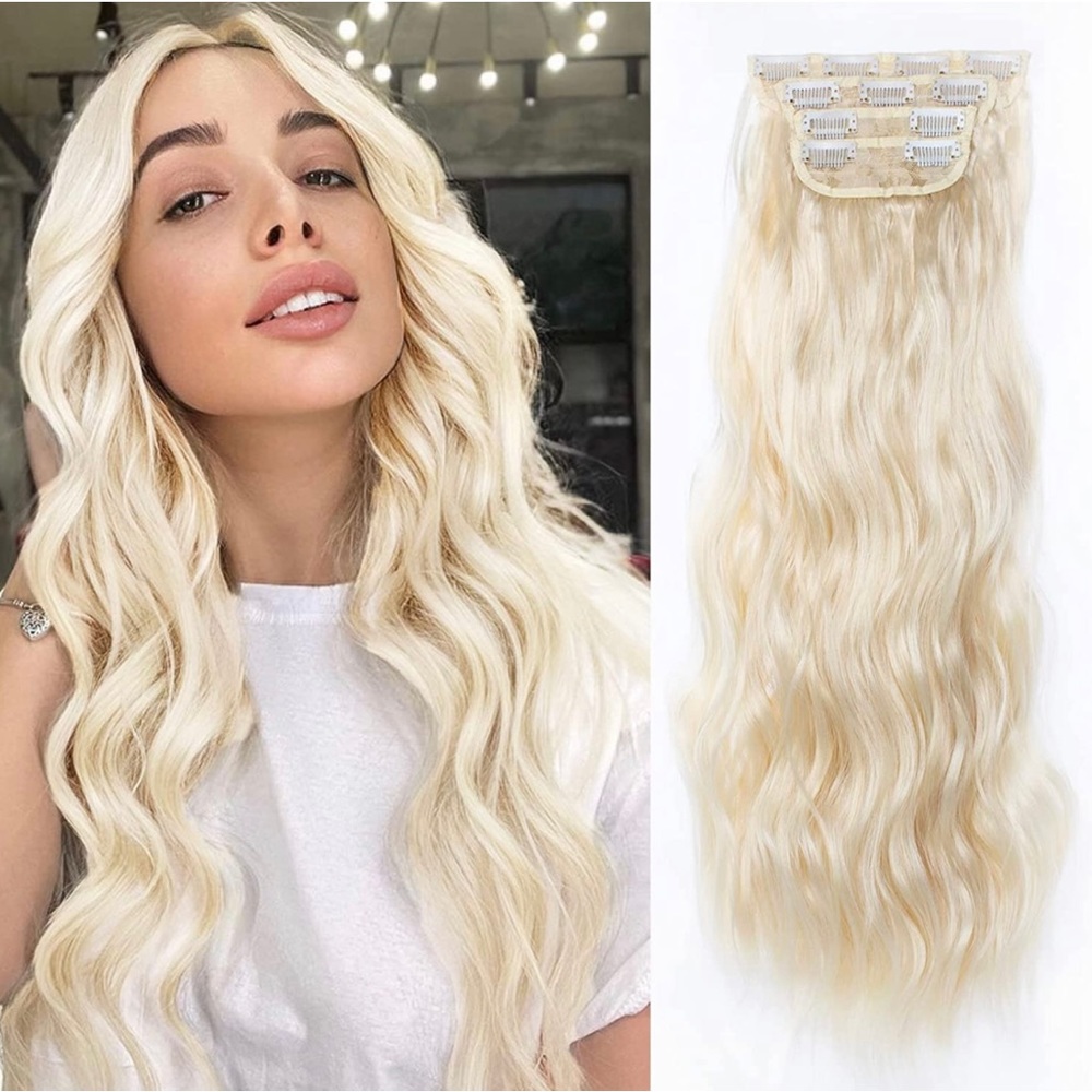 20 inch 4 pieces 11 clips thick hairpieces extension